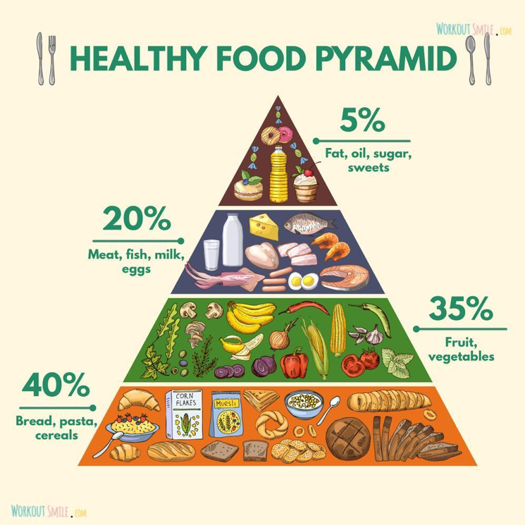 Health food pyramid